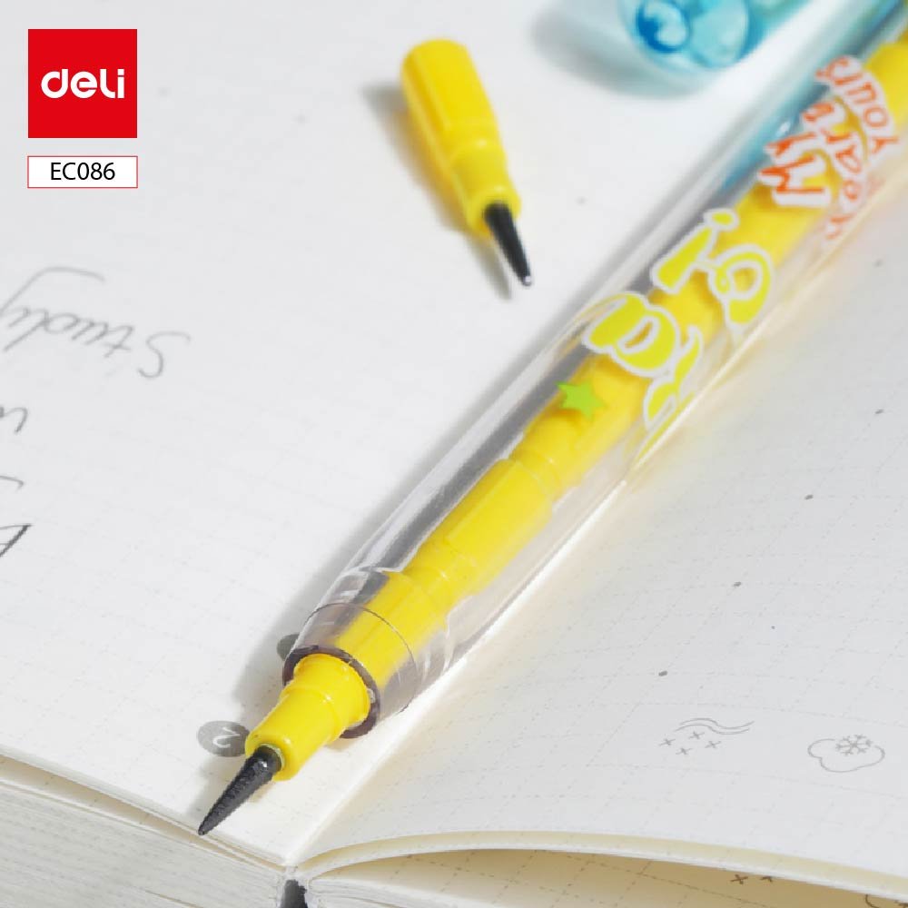 ديلي قلم رصاص دفاش - 11 رأس - 2B - بدن شفاف مطبع - EC086